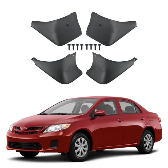SEBLAFF 4Pcs Car Mud Flaps Splash Guard Fender Mudguards Cover Replacement for 2009-2013 Toyota Corolla