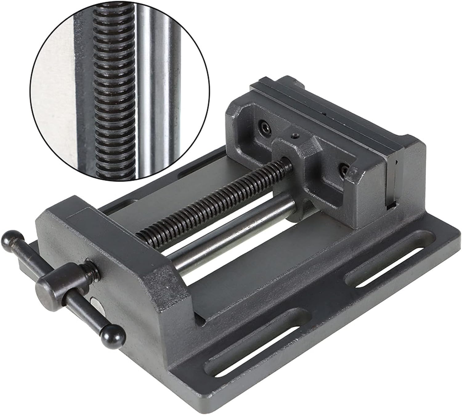 SEBLAFF 6 Heavy Duty Low Profile Drill Press Vise with Stationary Base