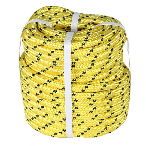 SEBLAFF Breaking Strength 6180lbs 1/2" Double Braid Marine Polyeste Sheet Halyardr Rope