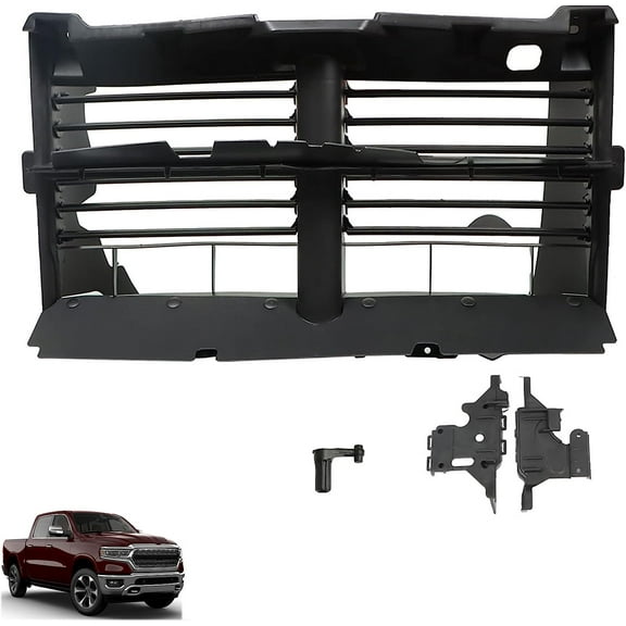 SEBLAFF Car Radiator Active Grille Shutter Assembly Replacement for 2013 2014 2015 2016 2017 2018 2019 2020 2021 Ram 1500 Classic 68302660AB CH1206110