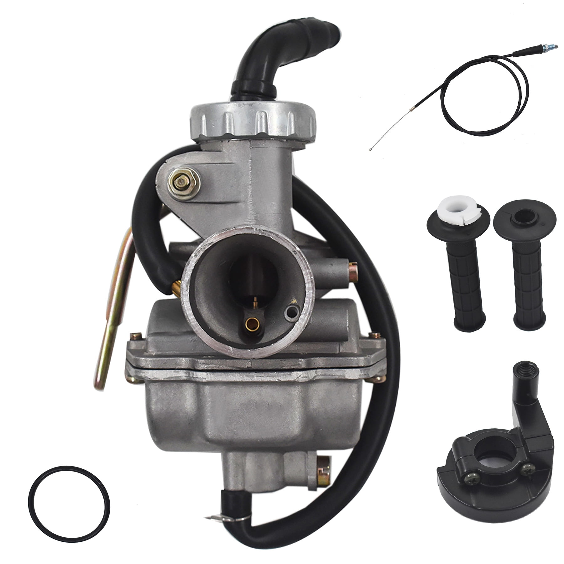 SEBLAFF Carburetor W/ Throttle Grip \u0026 Cable For Honda CRF80F XL80S XR75 XL70 Assembly