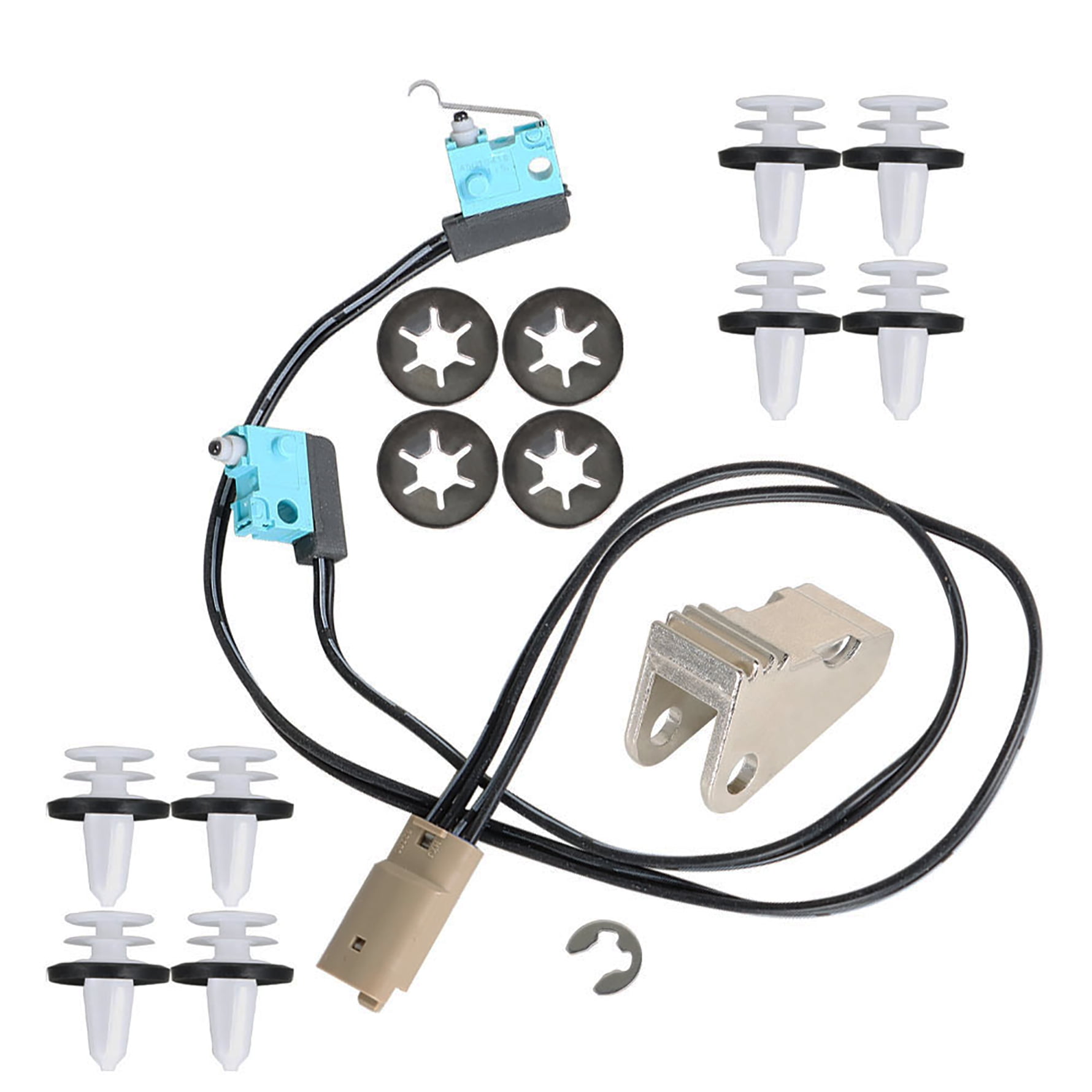 Tesla Model S Door Handle Repair Kit - Stainless Microswitch Wiring Harness & Gear (2012-2020, Replaces 1042845-00-A/B)