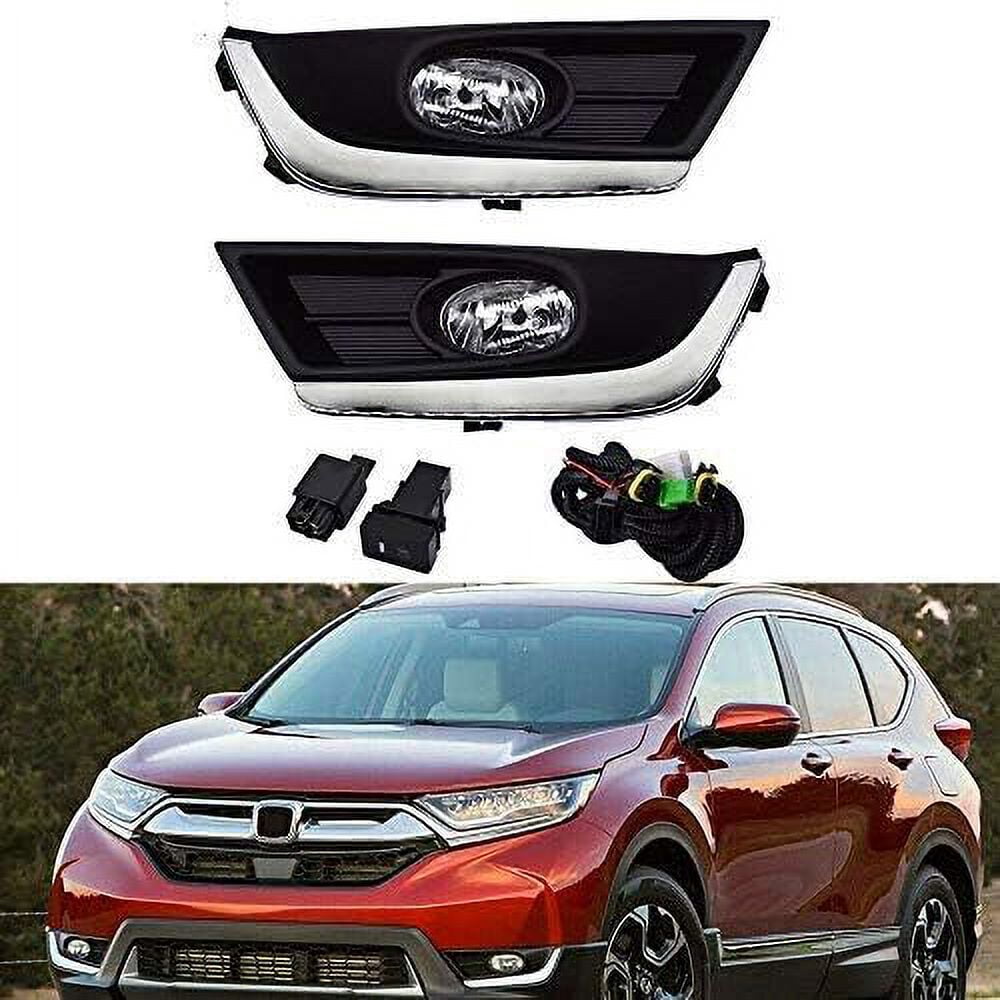 Yellowspeed Rear Bumper Fog Light Kit For Honda CR-V 2012-2014 - Pair With Switch, Wiring & H8 Bulbs