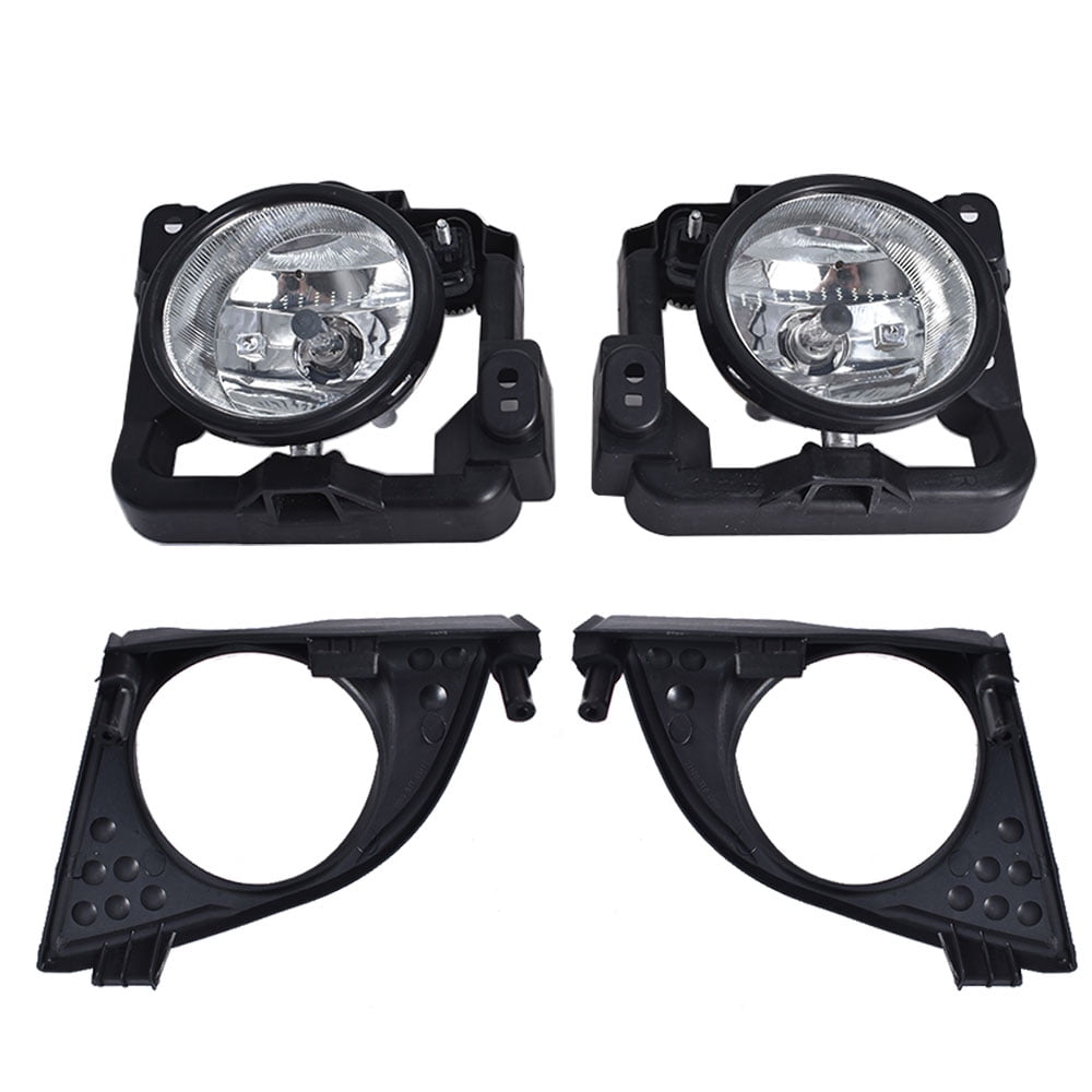 SEBLAFF Fog Lights Assembly Replacement for 2009 2010 Acura TSX Clear Lens with Bulbs + Bezel