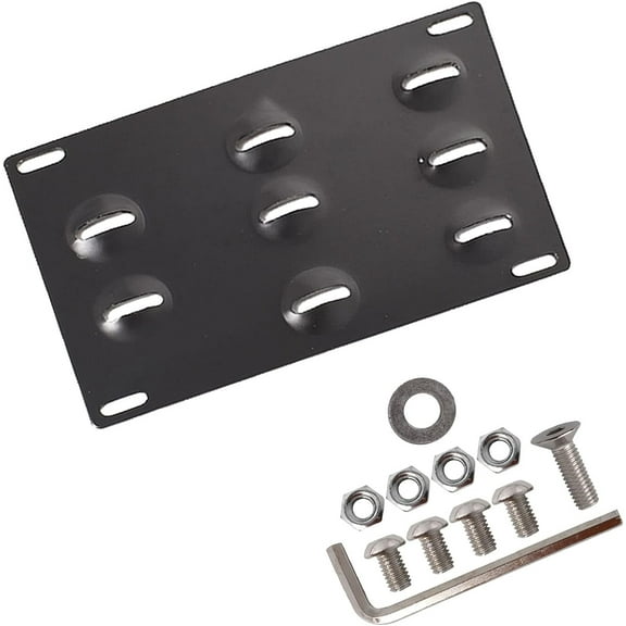 SEBLAFF For Audi A4 S4 A5 S5 A7 Front Bumper Tow Hook License Plate Mount Bracket Holder