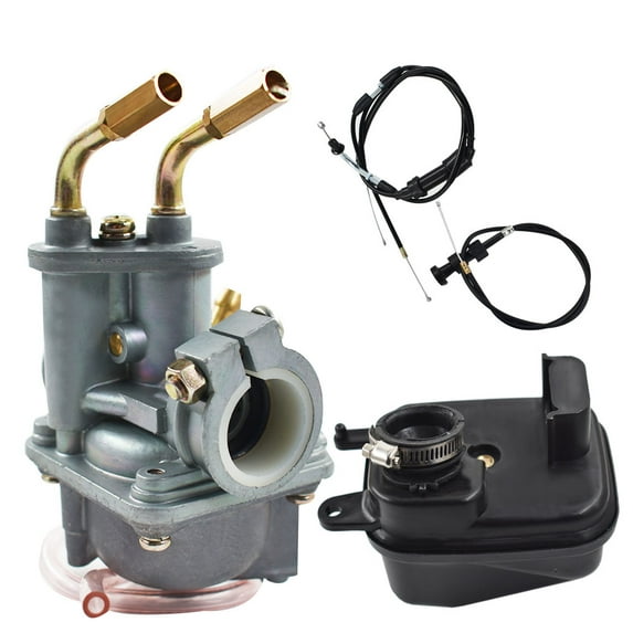SEBLAFF For Yamaha Y ZINGER PW 50 PW50 Carburetor Air Filter & Throttle Choke Cable Carb