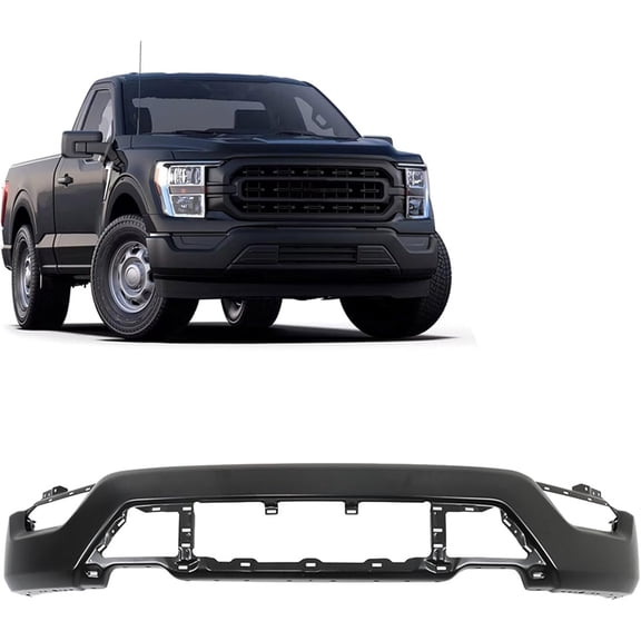 SEBLAFF Front Bumper Black Steel Replacement for F150 2021 2022 2023 AW67424 17210132AD