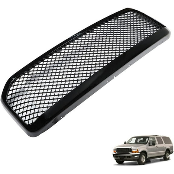 SEBLAFF Front Grill Hood Bumper Grille Replacement for 1999-2004 F250/ F350 Excursion 1C3Z8200BAA