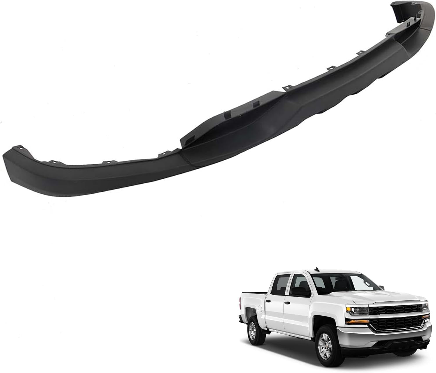 SEBLAFF Front Lower Bumper Valance Air Dam Deflector without Tow Hooks