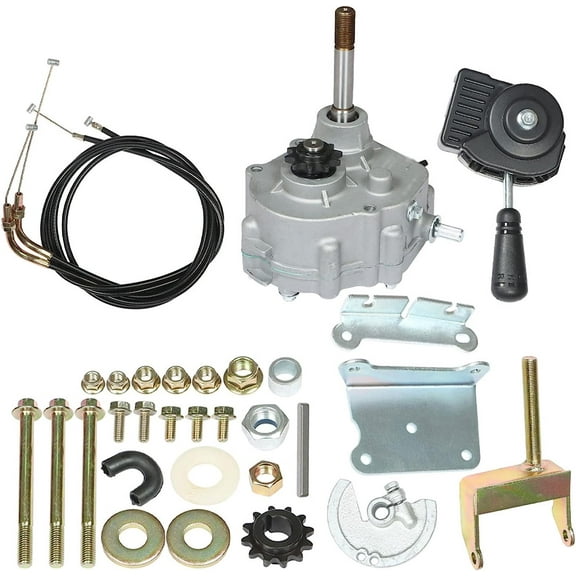 SEBLAFF Go Kart Forward Reverse Gear Box Kit Replacement for 2HP-13HP Engine 30 Series 2300rpm Torque Converter 35 Chain 12T and 40/41 Chain 10T Go Karts Accessories 212cc