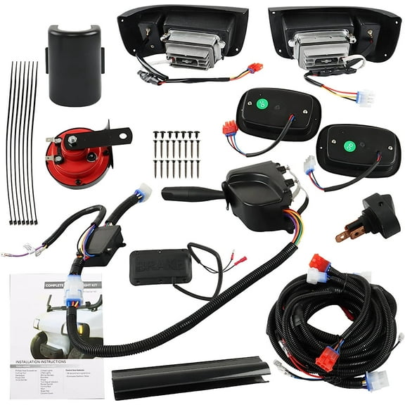 SEBLAFF Golf Cart All LED Deluxe Street Legal Light Kit Replacement for 1993 and Up Golf Carts Club Car