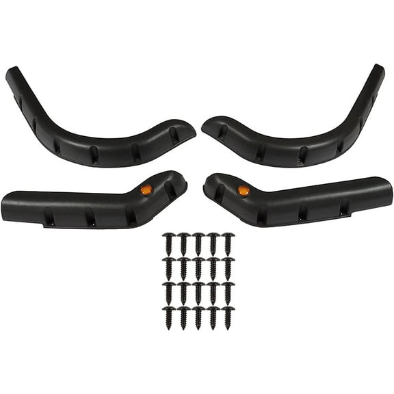 SEBLAFF Golf Carts 4 PCS Fender Flares Fits For Club car DS W/ Screws Front Rear 1993+