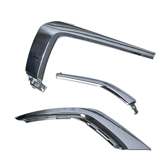 SEBLAFF Left Front Bumper Chrome Trim Molding Strip Replacement for 2016-2019 Mitsubishi Outlander MI1047103 MI1047104