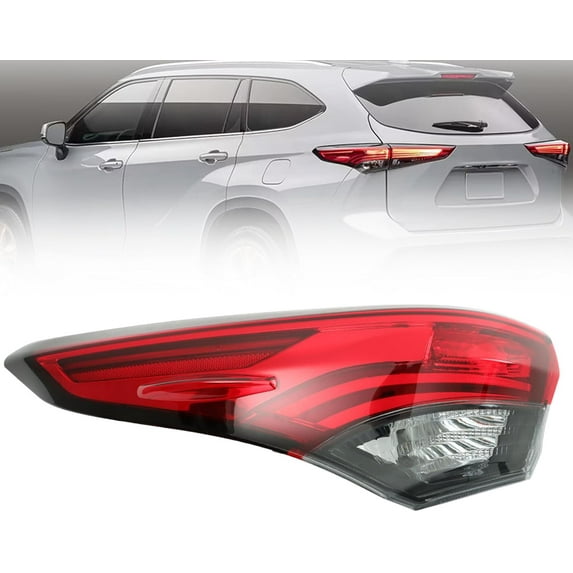 SEBLAFF Left Side Tail Light Replacement for 2020 2021 2022 Highlander Taillight Brake Lamp LH