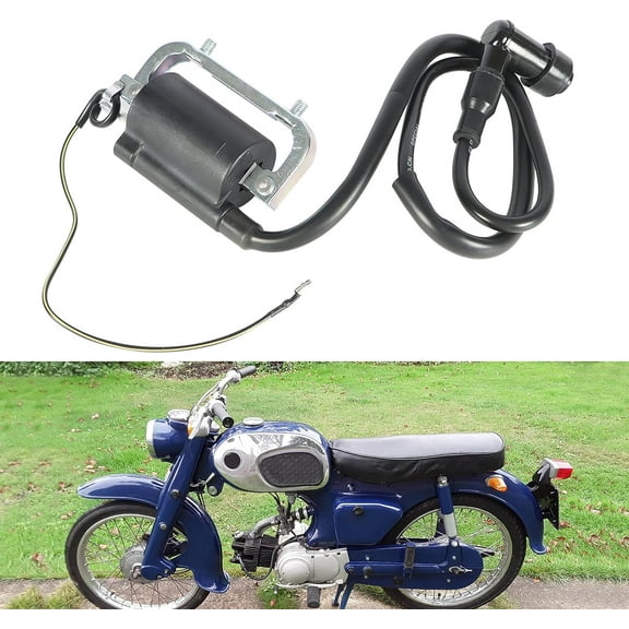 SEBLAFF Motorcycle Ignition Coil Replacement for C110 C200 CA100 CA100T CA102 CA110 CT70 S65 CL100