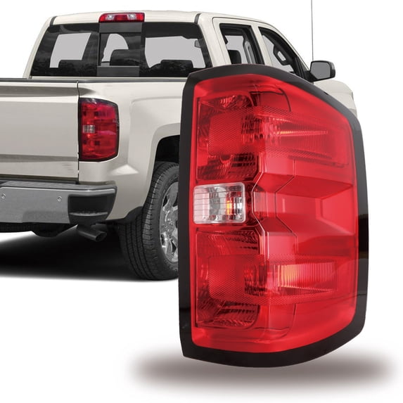SEBLAFF Passenger Side Rear Brake Tail Light Assembly Replacement for 2014 2015 Chevy Silverado 1500 2500HD 3500HD Red Lens Right Tail Lamp 23431876 GM2801261
