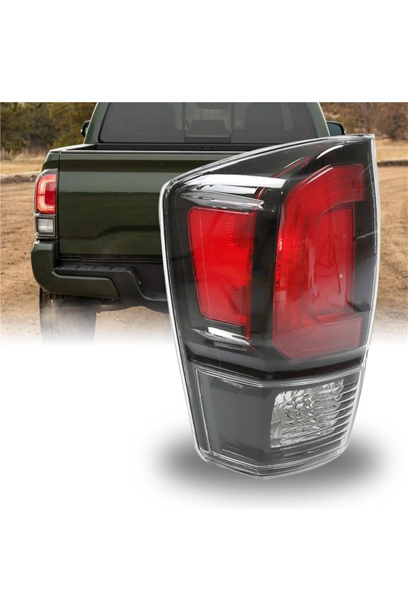 Rear Brake Lamp Left Driver Side Replacement for Toyota Tacoma TRD 2020 2021 Black Framed Tail Light 8156004230