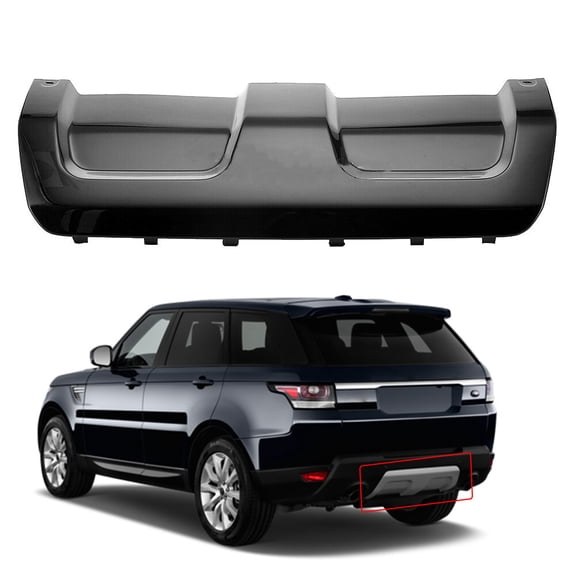 SEBLAFF Rear Bumper Skid Plate Cover Replacement for Land Rover Range Rover Sport 2014 2015 2016 2017