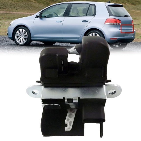 SEBLAFF Rear Tailgate Latch Actuator Trunk Boot Lid Liftgate Lock 5K0827505A Replacement for 2009 2010 2011 2012 2013 Golf MK5 MK6 GTI 6 MKVI