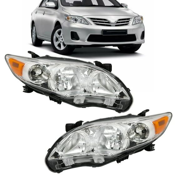 SEBLAFF Replacement for 2011 2012 2013 Toyota Corolla S L LE CE XLE XRS Headlights Left & Right Side
