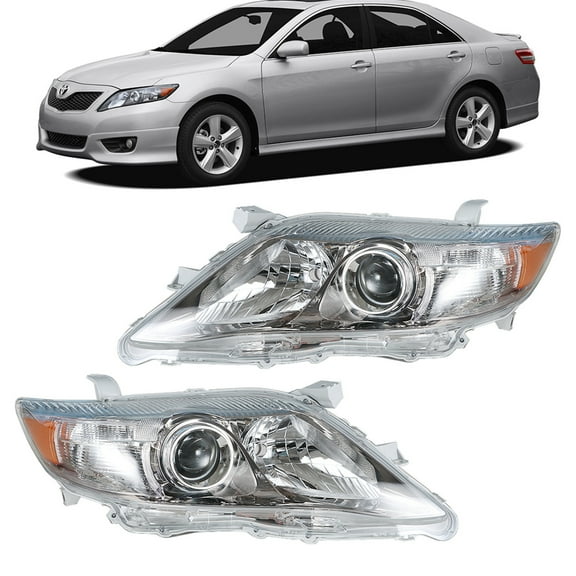 SEBLAFF Replacement for Toyota Camry SE 2010 2011 Front Head Lamps Projector Headlights Pair Left+Right Side (Passenger Driver Side)