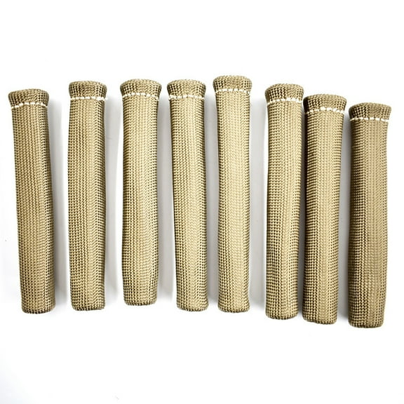 SEBLAFF Spark Plug Wire Heat Shield Boot Protector Resistant 1800 Spark Heat Sleeve for 283 350 429 502 Titanium 8 Pcs