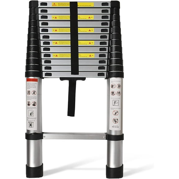 SEBLAFF Telescopic Extension Ladder Aluminum Multi Purpose Folding Non-Slip