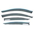 thumbnail image 1 of SEBLAFF Window Rain Guard Outside Channel Vent Visor with Chrome Trim Adhesive Mount Wind Deflector 4 Pieces Replacement for Acura TL 2009 2010 2011 2012 2013 2014, 1 of 13