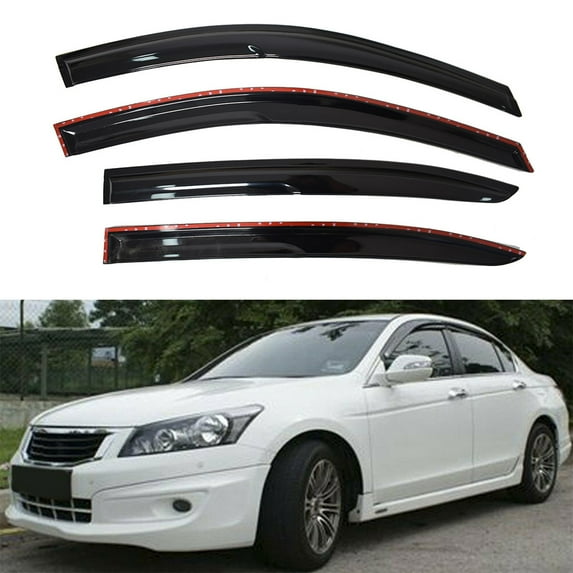 SEBLAFF Window Vent Visor Rain Guard Shade Replacement for 2008-2012 Honda Accord 4Door Sedan