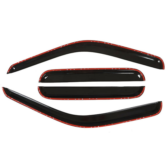 SEBLAFF Window Visor For 1999-2016 Ford F250 F350 F450 Super Duty Crew Cab Rain Guards