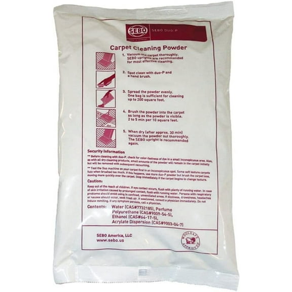SEBO 0472AM 5 Bags Duo-P Cleaning Power Refill Box, 2.5 kg