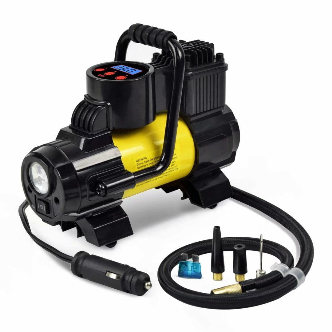 SEBORIO Heavy Duty Portable Air Compressor Car Tire Inflator Electric Pump Auto 12V