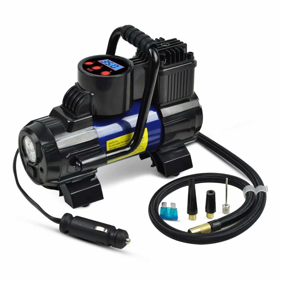 SEBORIO Portable Air Compressor Pump For Car Mini Tire Inflator Motorcycle 120W 150 PSI