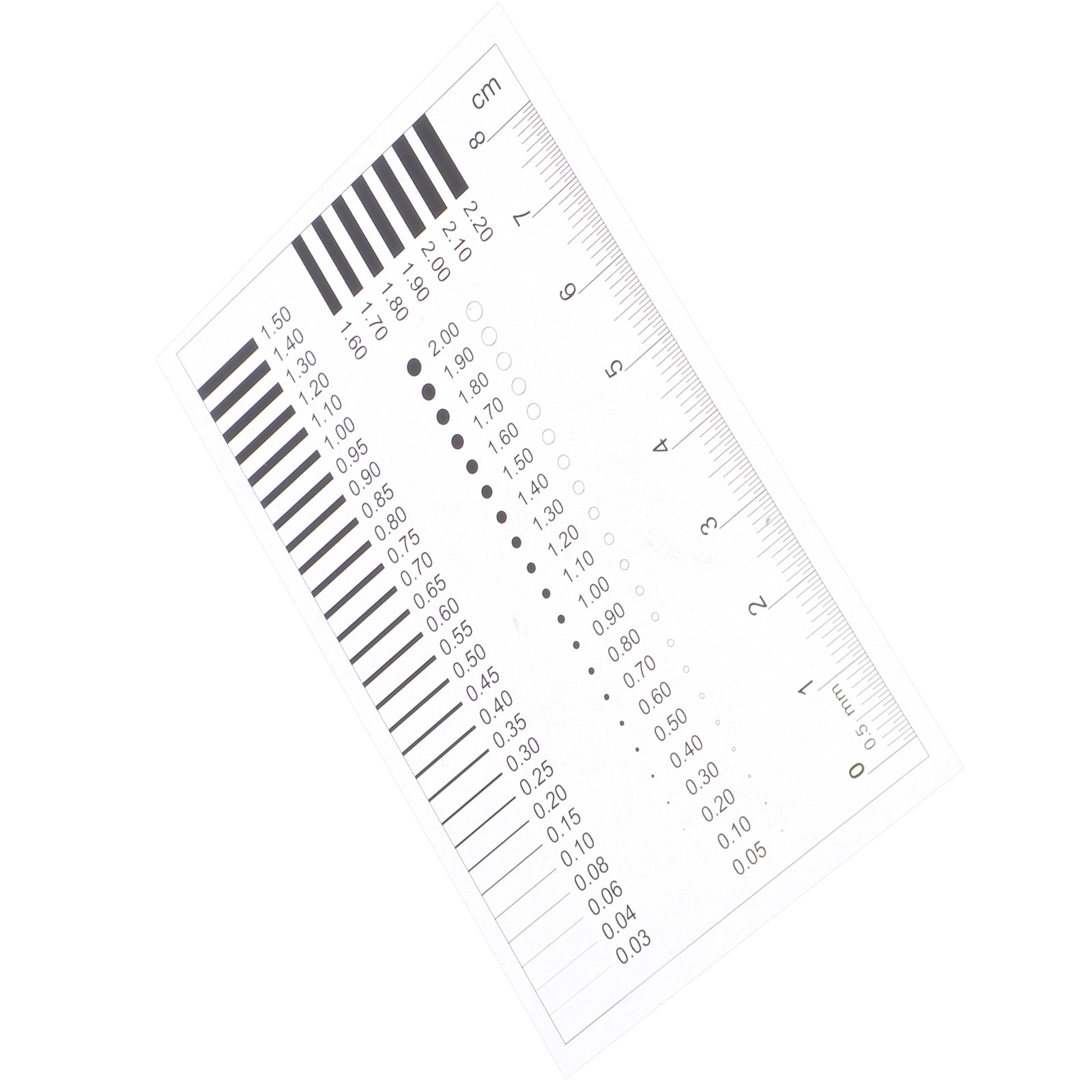 SEC Measurement Ruler Transparency Defect Ruler Diameter Flaw Detection ...