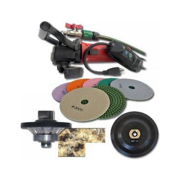 SECCO 38BWVPOLSET 3/8-Inch Bevel Wet Polisher Kit