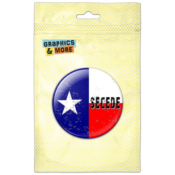 SECEDE Texas Flag Distressed Refrigerator Button Magnet