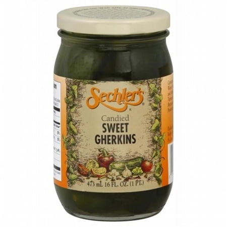 SECHLERS 16 oz. Sechlers, Pickle Candied Sweet Gherkins