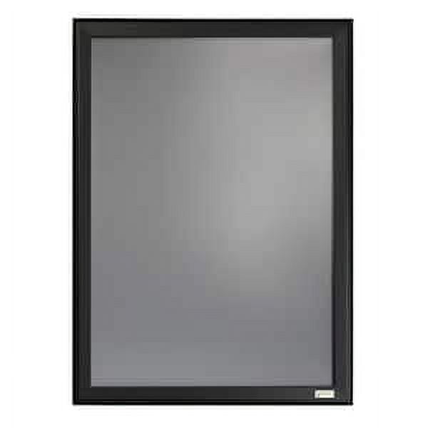 Classic Black Aluminum and Wood Wall Poster Frame, 18" x 24"