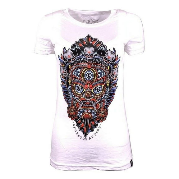 SECRET ARTIST by AFFLICTION Women's T-Shirt S/S WEET DHARMAPALA Tee