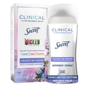 Secret Clinical Invisible Solid Antiperspirant & Deodorant for Women, Couldn't be Lovelier, Notes of Raspberry and Bubbles, 2.6oz