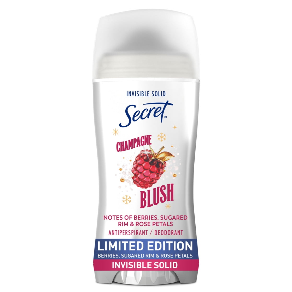 Secret Fresh Invisible Solid Antiperspirant and Deodorant for Women, Champagne Blush 2.6 oz