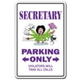 thumbnail image 1 of SECRETARY Decal parking Decals administrative assistant receptionist | Indoor/Outdoor | 7" Tall, 1 of 4