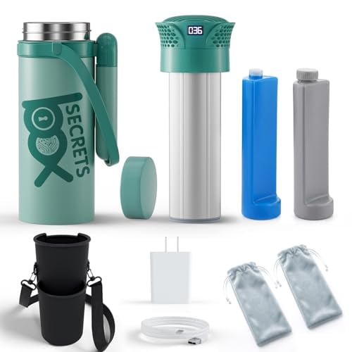 SECRETSBOX Electric Insulin Cooler for Travel, High Capacity 8-9Pens Medication Cooler USB Medicine Cooler with Biogel Keeps 36-46 Insulin Fridge, TSA Approved
