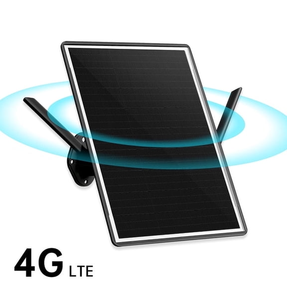 SECUEYE APP Solar 4G Router LTE Cat.1 Modem 2.4Ghz WiFi6 Hotspot Outdoor Access Point VSIM & SIM Card-Slot Built-in 26000mAh Battery IP66 Waterproof for Security Cameras IOT Devices