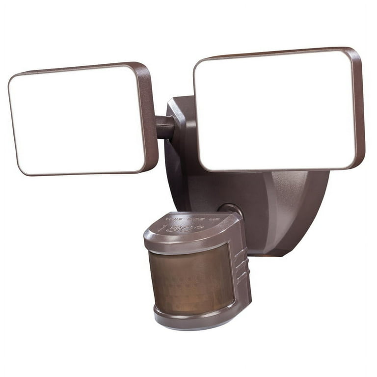 SECUR360 Wi-Fi Connected White Wired Twin Head Voice Activated Motion Activated Outdoor LED Security Flood Light 2000 Lumens SECUR360 Wi-Fi Connected White Wired Twin Head Voice Activated Motion Activated Outdoor LED Security Flood Light 2000 Lumens