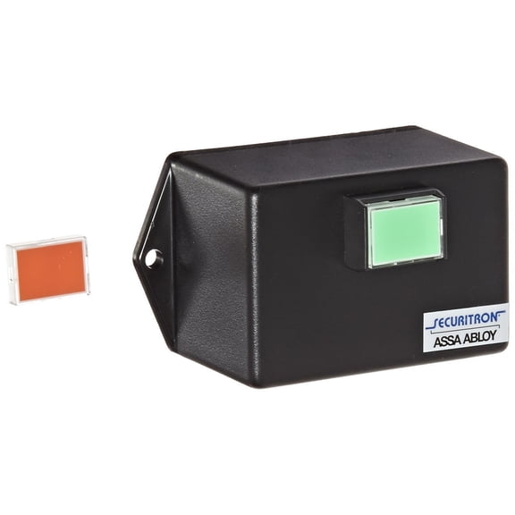 Securitron Alternate Rectangle Push Button, DPST, Surface Mount