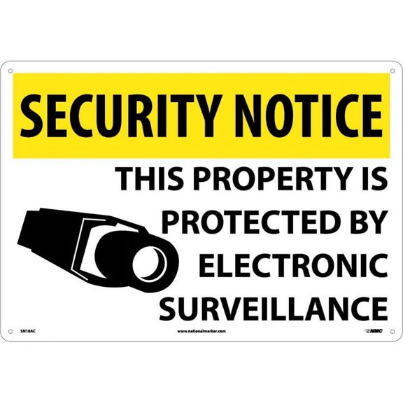 SECURITY NOTICE ELECTRONIC SURVEILLANCE SIGN