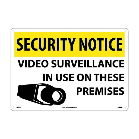 SECURITY NOTICE VIDEO SURVEILLANCE IN USE SIGN