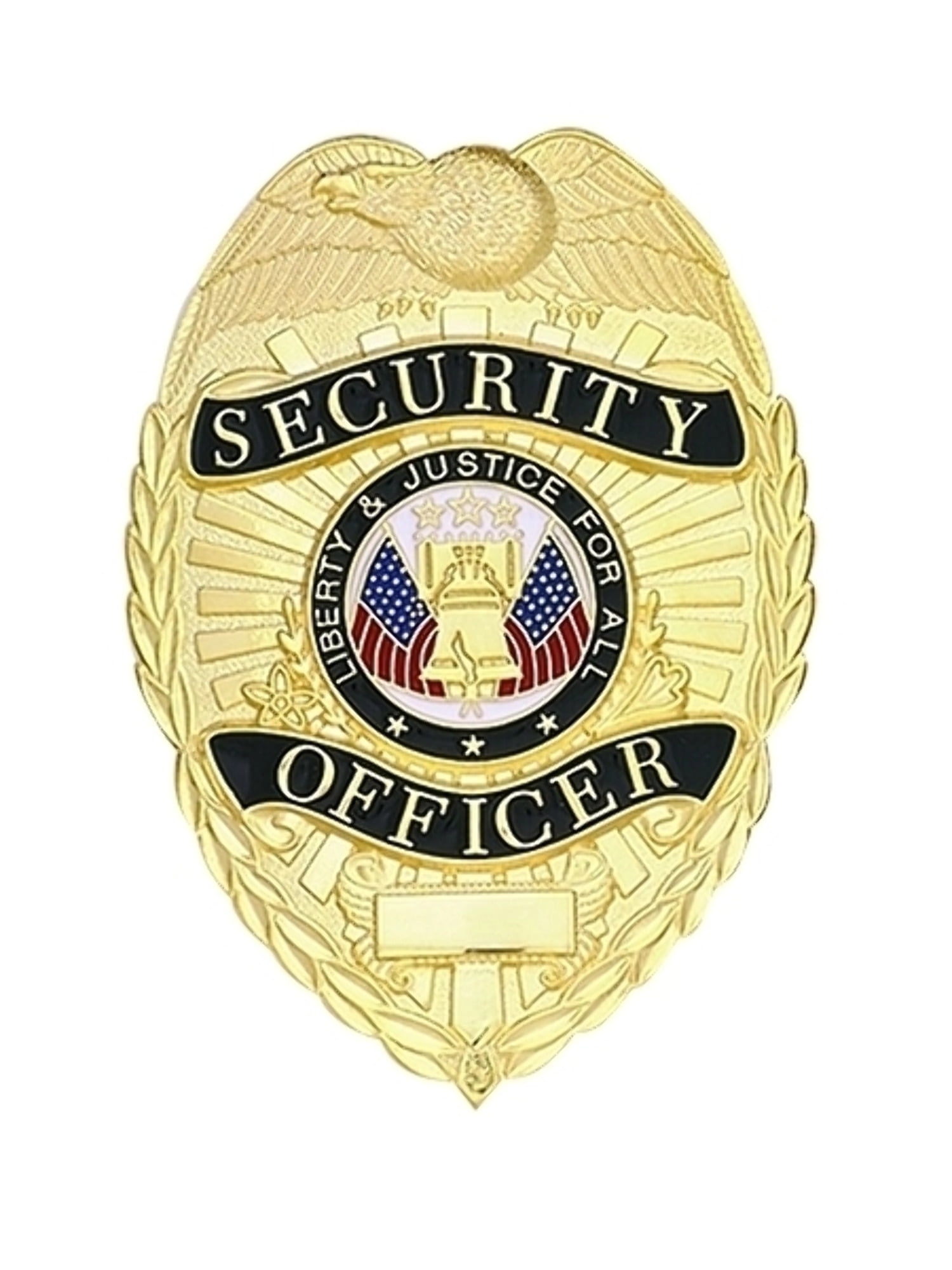 Security Officer (ny) Badge, Enameled & Plated Durable 5-Pc Pin/Catch, 2-1/8x3-1/8
