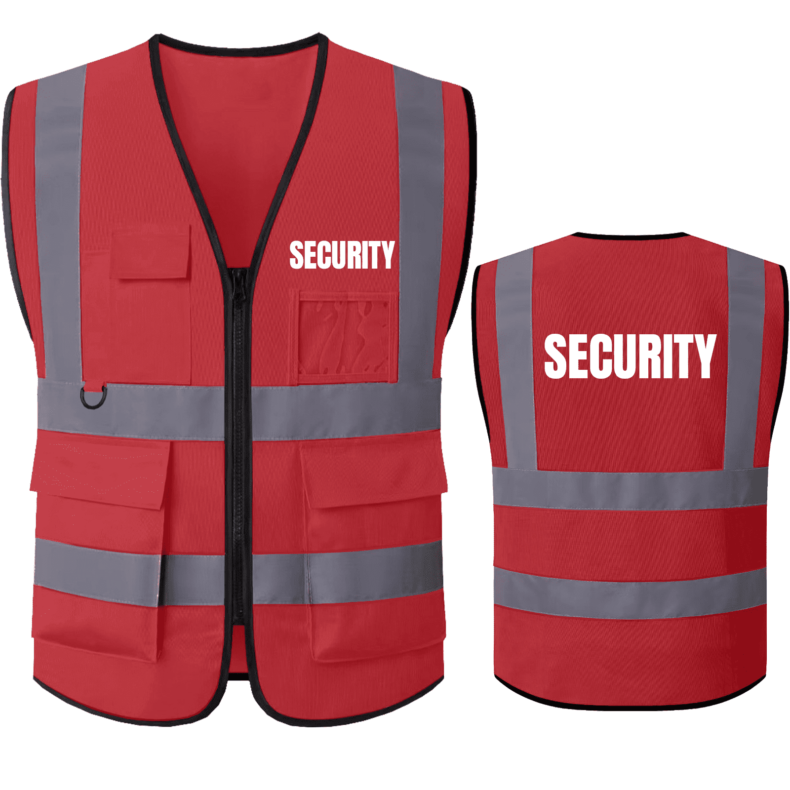 Safety Vest for Security Guards High Visibility Reflective Security ...